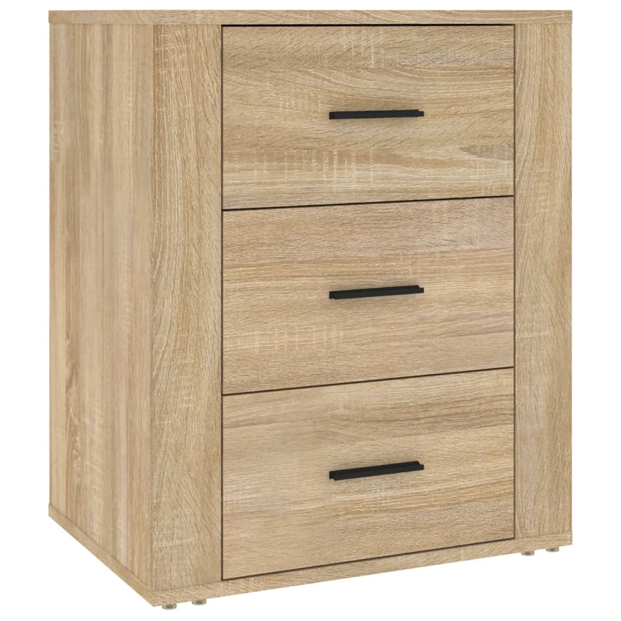 Nachtkastje 50X36X60 Cm Bewerkt Hout Kleurig Sonoma eiken