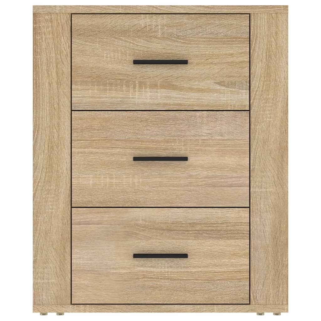 Nachtkastje 50X36X60 Cm Bewerkt Hout Kleurig Sonoma eiken