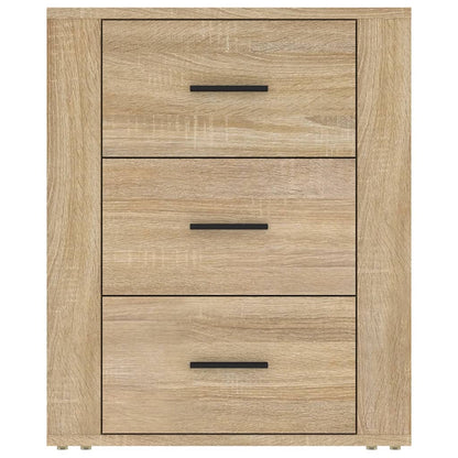 Nachtkastje 50X36X60 Cm Bewerkt Hout Kleurig Sonoma eiken