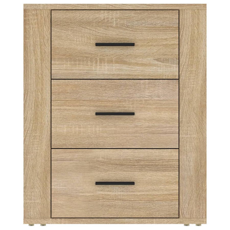 Nachtkastje 50X36X60 Cm Bewerkt Hout Kleurig Sonoma eiken