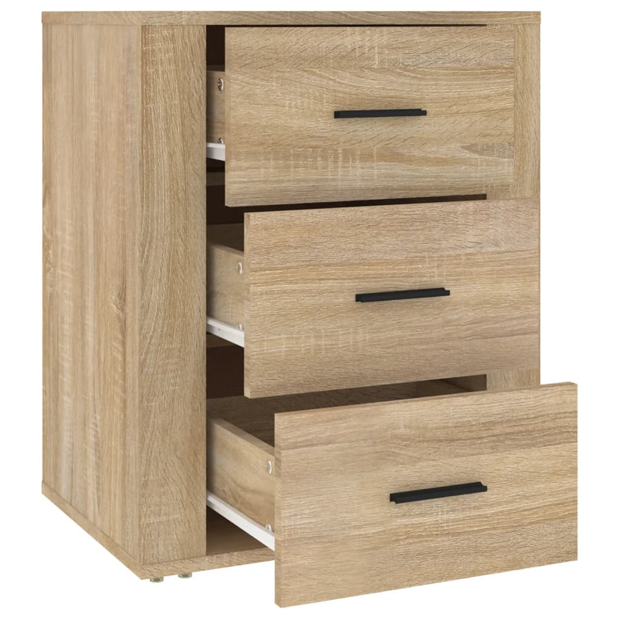 Nachtkastje 50X36X60 Cm Bewerkt Hout Kleurig Sonoma eiken