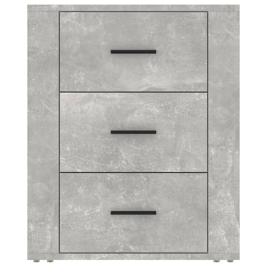 Nachtkastje 50X36X60 Cm Bewerkt Hout Betongrijs