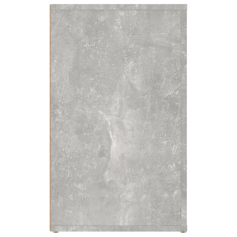 Nachtkastje 50X36X60 Cm Bewerkt Hout Betongrijs