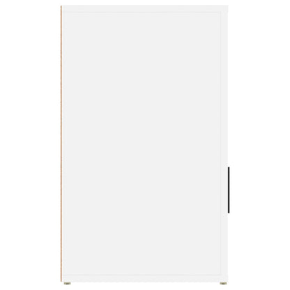 Nachtkastje 50X36X60 Cm Bewerkt Hout Wit