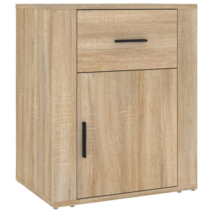 Nachtkastje 50X36X60 Cm Bewerkt Hout Kleurig Sonoma eiken