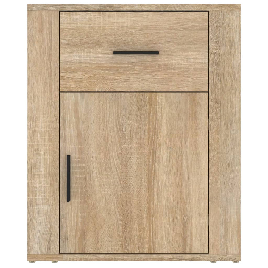 Nachtkastje 50X36X60 Cm Bewerkt Hout Kleurig Sonoma eiken