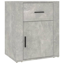 Nachtkastje 50X36X60 Cm Bewerkt Hout Betongrijs