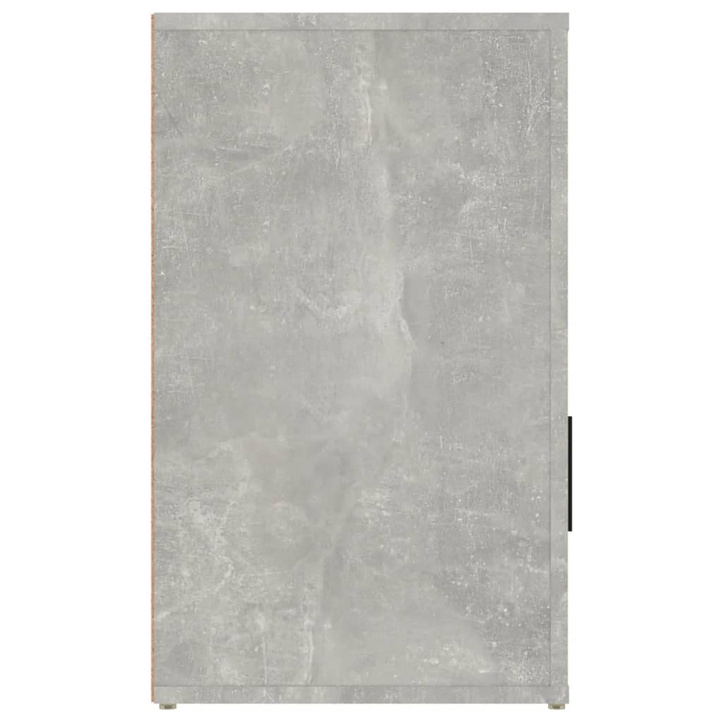 Nachtkastje 50X36X60 Cm Bewerkt Hout Betongrijs