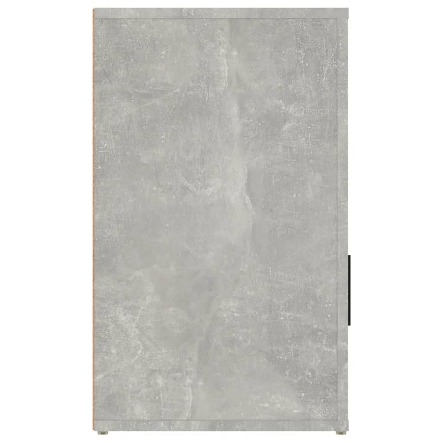 Nachtkastje 50X36X60 Cm Bewerkt Hout Betongrijs