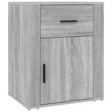 Nachtkastje 50X36X60 Cm Bewerkt Hout Grijs Sonoma Eikenkleurig