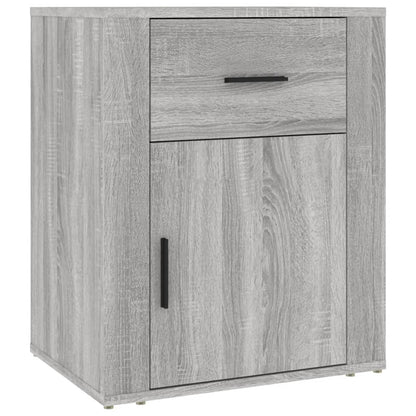 Nachtkastje 50X36X60 Cm Bewerkt Hout Grijs Sonoma Eikenkleurig