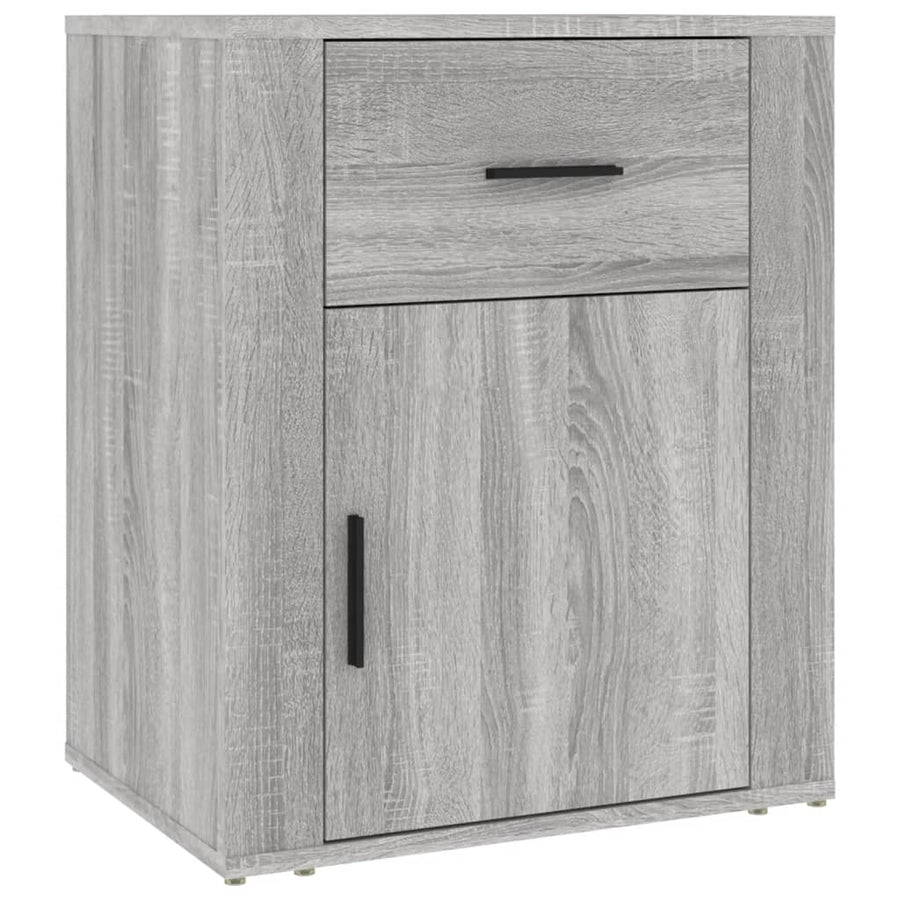 Nachtkastje 50X36X60 Cm Bewerkt Hout Grijs Sonoma Eikenkleurig
