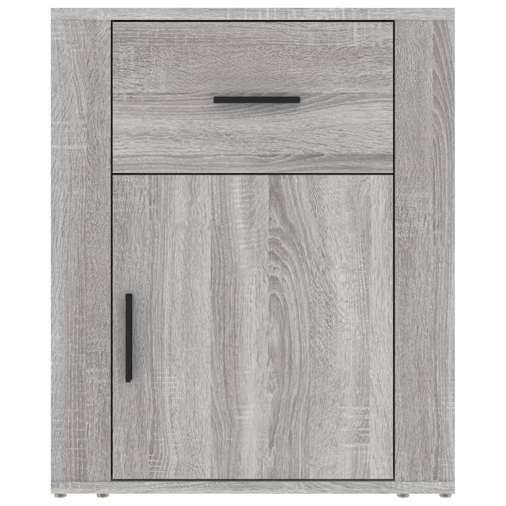 Nachtkastje 50X36X60 Cm Bewerkt Hout Grijs Sonoma Eikenkleurig