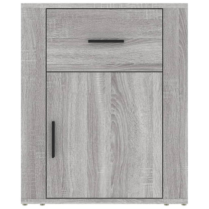 Nachtkastje 50X36X60 Cm Bewerkt Hout Grijs Sonoma Eikenkleurig