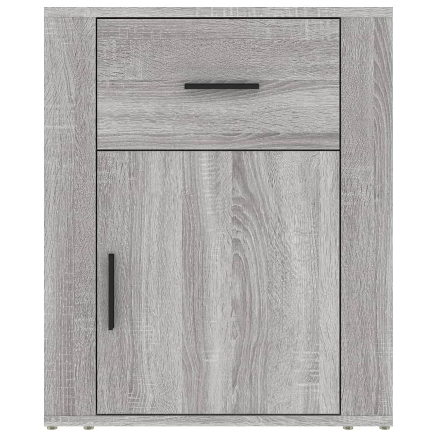 Nachtkastje 50X36X60 Cm Bewerkt Hout Grijs Sonoma Eikenkleurig