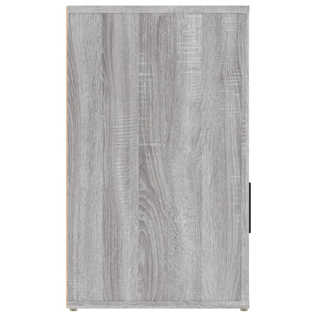 Nachtkastje 50X36X60 Cm Bewerkt Hout Grijs Sonoma Eikenkleurig