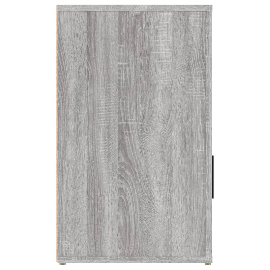 Nachtkastje 50X36X60 Cm Bewerkt Hout Grijs Sonoma Eikenkleurig