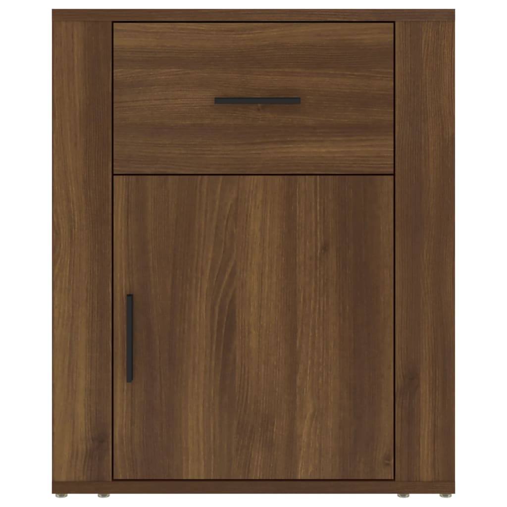 Nachtkastje 50X36X60 Cm Bewerkt Hout Bruin Eikenkleur
