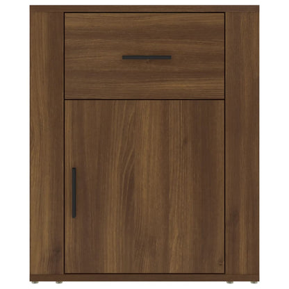 Nachtkastje 50X36X60 Cm Bewerkt Hout Bruin Eikenkleur