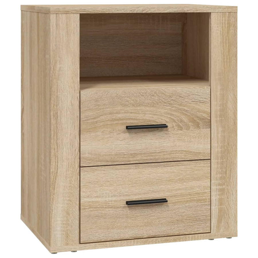 Nachtkastje 50X36X60 Cm Bewerkt Hout Kleurig Sonoma eiken