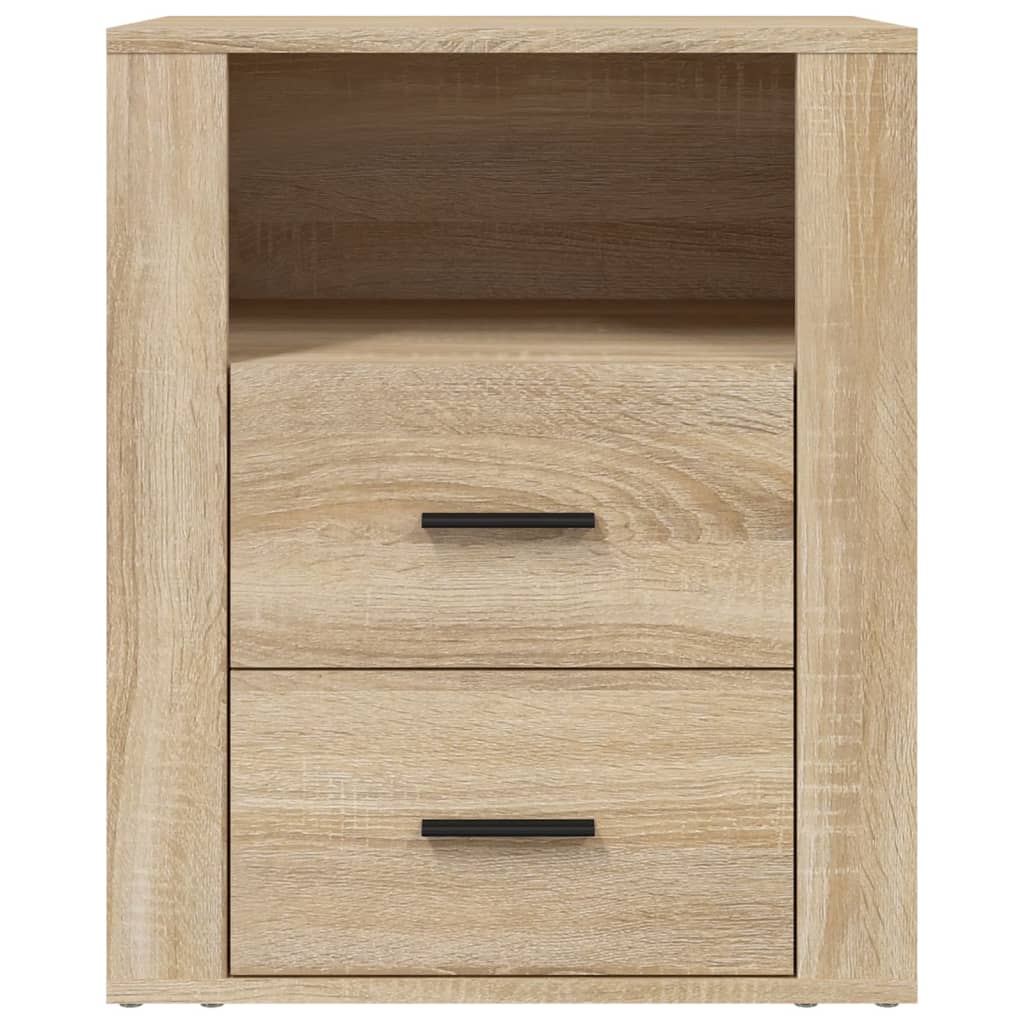 Nachtkastje 50X36X60 Cm Bewerkt Hout Kleurig Sonoma eiken