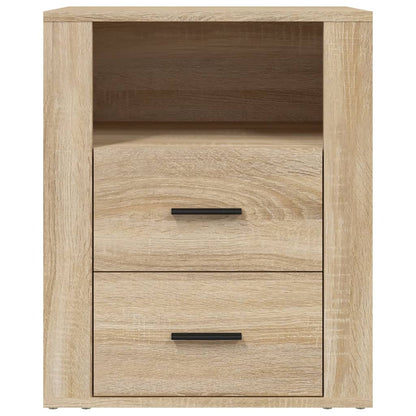 Nachtkastje 50X36X60 Cm Bewerkt Hout Kleurig Sonoma eiken