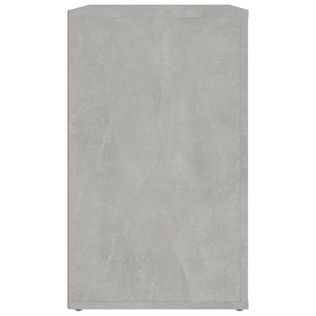 Nachtkastje 50X36X60 Cm Bewerkt Hout Betongrijs