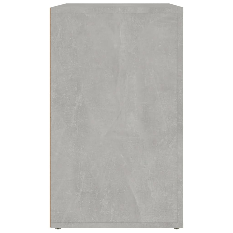 Nachtkastje 50X36X60 Cm Bewerkt Hout Betongrijs