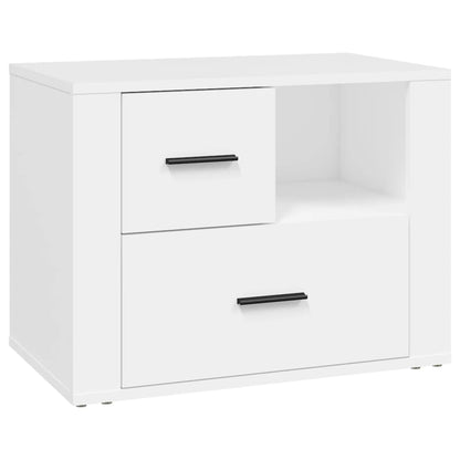 Nachtkastje 60X36X45 Cm Bewerkt Hout Wit