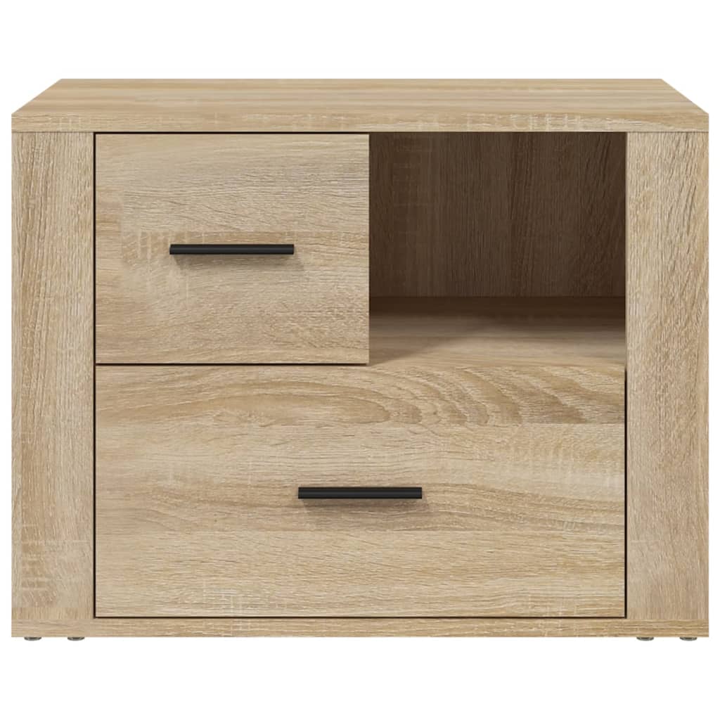 Nachtkastje 60X36X45 Cm Bewerkt Hout Sonoma Eikenkleurig