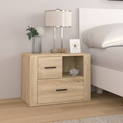 Bedside table 60x36x45 cm engineered wood sonoma oak colour