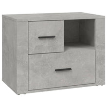 Nachtkastje 60X36X45 Cm Bewerkt Hout Betongrijs