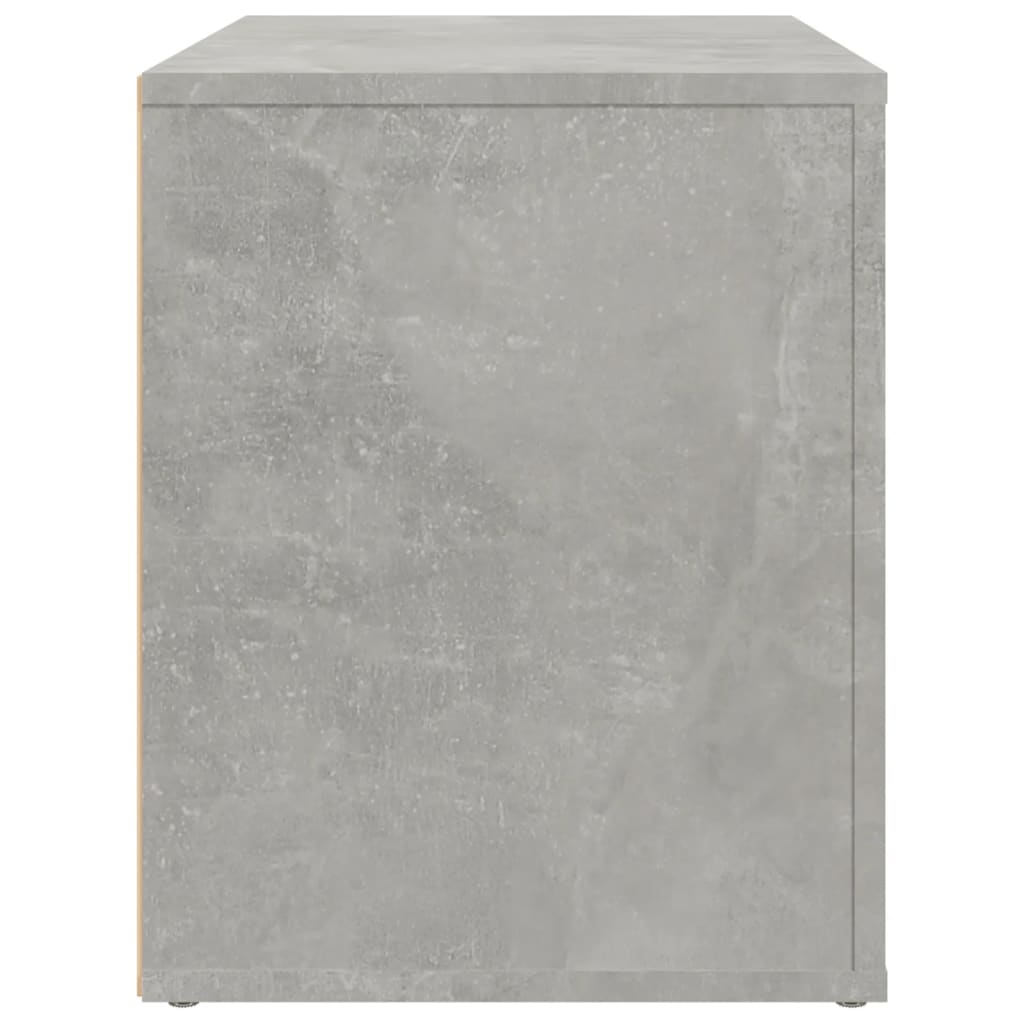 Nachtkastje 60X36X45 Cm Bewerkt Hout Betongrijs