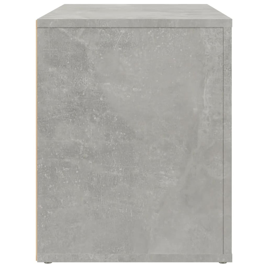 Nachtkastje 60X36X45 Cm Bewerkt Hout Betongrijs