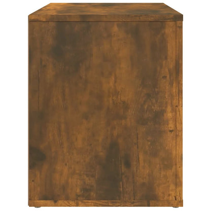 Nachtkastje 60X36X45 Cm Bewerkt Hout Gerookt Eikenkleurig