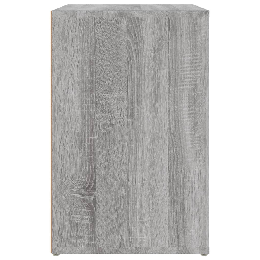 Schoenenkast 130X35X54 Cm Bewerkt Hout Grijs Sonoma