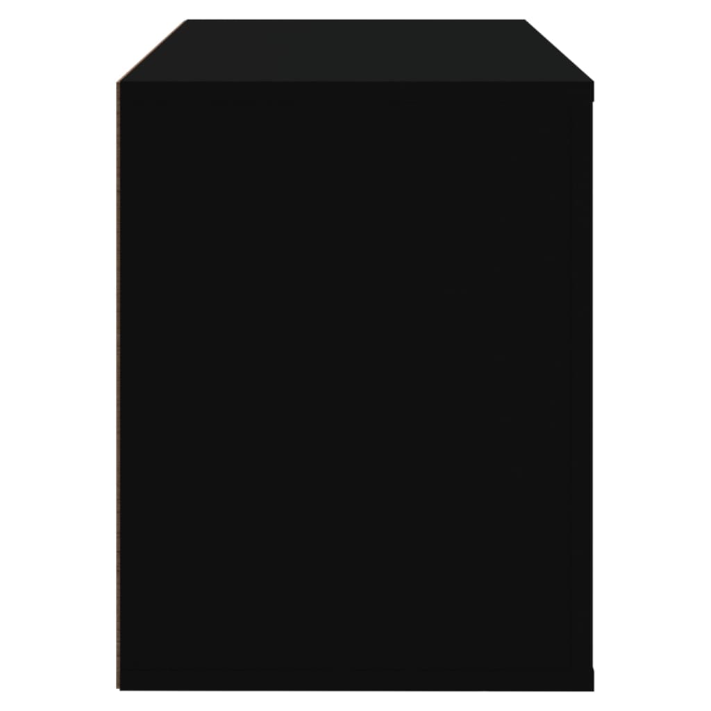 Schoenenkast 80X35X45 Cm Bewerkt Hout Zwart