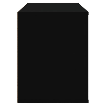 Schoenenkast 80X35X45 Cm Bewerkt Hout Zwart