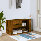 Shoe cabinet 80x35x45 cm engineered wood smoked oak color