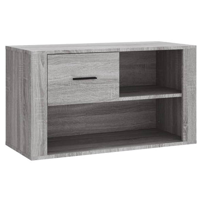Schoenenkast 80X35X45 Cm Bewerkt Hout Grijs sonoma