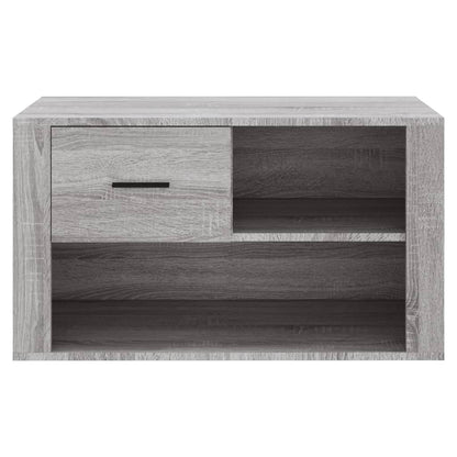 Schoenenkast 80X35X45 Cm Bewerkt Hout Grijs sonoma
