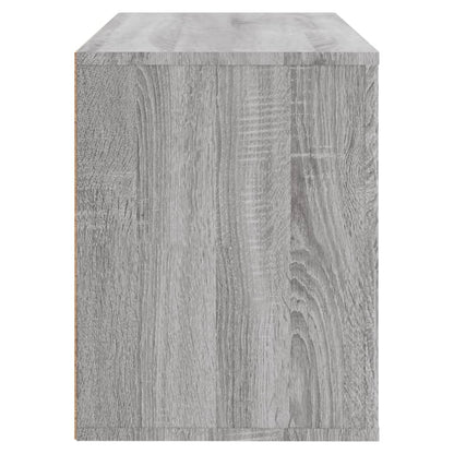 Schoenenkast 80X35X45 Cm Bewerkt Hout Grijs sonoma