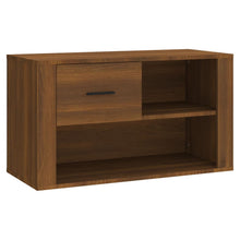Schoenenkast 80X35X45 Cm Bewerkt Hout Bruin Eikenkleur