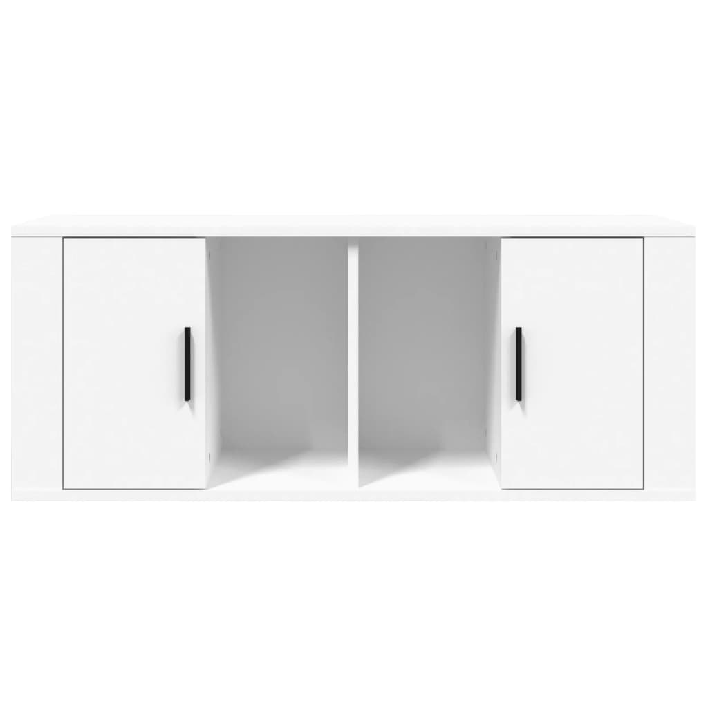 Tv-Meubel 00X35X40 Cm Bewerkt Hout Wit