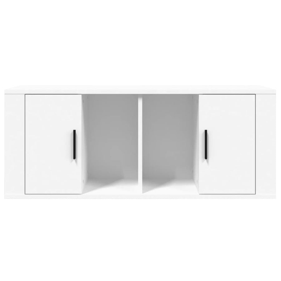 Tv-Meubel 00X35X40 Cm Bewerkt Hout Wit