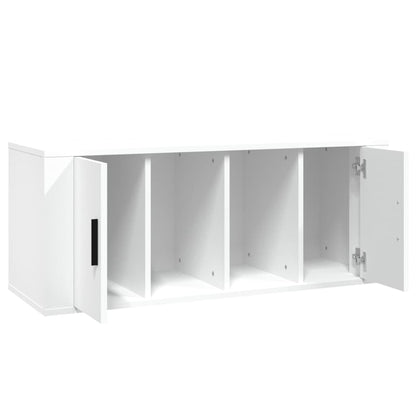Tv-Meubel 00X35X40 Cm Bewerkt Hout Wit