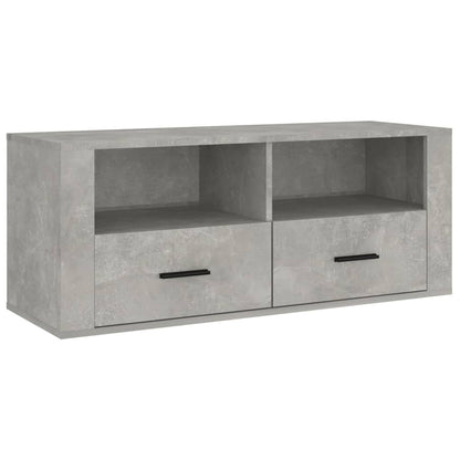 Tv-Meubel 00X35X40 Cm Bewerkt Hout Betongrijs