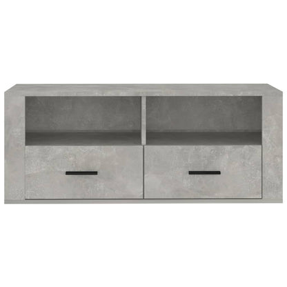 Tv-Meubel 00X35X40 Cm Bewerkt Hout Betongrijs