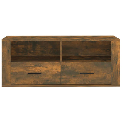 Tv-Meubel 00X35X40 Cm Bewerkt Hout Kleurig Gerookt eiken