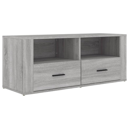 Tv-Meubel 00X35X40 Cm Bewerkt Hout Eikenkleurig Grijs sonoma